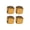 Gold, variant on Hloma 4Pcs Dice Shape Car Motorcycle Wheel Tyre Air Valve Stem Anti-dust Cover Caps