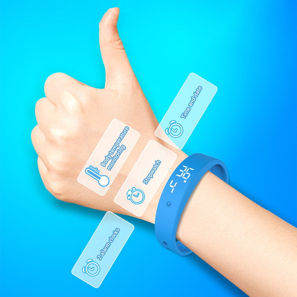 Smart Bracelet For Kids Real Blood Oxygen Heart Rate Body Temperature  Health Sleep Monitoring Bluetooth Ip68blue | Fruugo NO