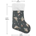 thumbnail image 2 of Coolnut 2 PSC Christmas Stockings Koala Pink Floral, 17.7" Xmas Fireplace Santa Socks Christmas Tree Hanging Stockings Decoration for Christmas Holiday Xmas Gift, 2 of 6