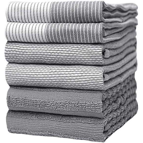 Toallas de cocina Bumble Towels Premium, 20 x 28 cm, 6 unidades, color gris