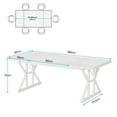 thumbnail image 4 of Spaco 6FT Conference Table, Rectangle Meeting Room Table Executive Desk, Desk for Indoor as Home, Office, White, 4 of 5