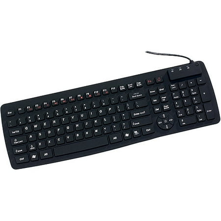 Peripheral Logix Aeroprise Roll and Go Keyboard Waterproof, RG-4224WAL