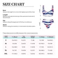 thumbnail image 4 of Kdxio Flamingo Print Women's 2 Piece High Waisted Wrap Spaghetti Strap Summer Swimsuit Bikini Set-, 4 of 7