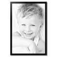 thumbnail image 2 of ArtToFrames 24" x 36" Satin Black Bull Nose Picture Frame, 24x36 inch Black Wood Poster Frame (WOM-1417), 1 Pack, 2 of 6