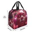 thumbnail image 2 of Picia Surreal Pink Headphones Printed Lunch box Lunch bag for Men Women Large Capacity Lunchbox Reusable Lunch Bags Insulated Lunch Bag Lunch Box Cooler, 2 of 6