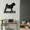 thumbnail image 4 of Craftnamesign Custom FLoral Pug Metal Wall Art LED Light, Personalized Dog Lover Name Sign, 4 of 5