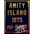 thumbnail image 2 of Men's Jaws Amity Island Population  Graphic T-Shirt, 2 of 5