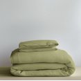 thumbnail image 2 of Olive Green Washed Linen Duvet Cover Set - Single, Twin, Twin XL, Full/Double,, 2 of 6