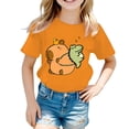 thumbnail image 1 of Zecgelong T-Shirt Décontracté à Manches Courtes pour Garçons et Filles, Col Rond, Imprimé Animal de Dessin Animé, Taille 4-6 Ans, 1 of 3