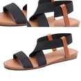 thumbnail image 6 of Mostsola Women's Flats Casual Elastic Strappy Gladiator Sandals with Arch Support for Summer, 6 of 6