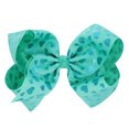 thumbnail image 2 of Bowknot Hecho a Mano de 8 Pulgadas, Horquils para El Cabello para Niñas , se describe Corazones azules Sunnimix Gran horquilla colorida del arco, 2 of 6