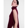 thumbnail image 4 of Scenario Women's Turtleneck Sweater Vest, Lightweight, Sizes S-XXXL, 4 of 5