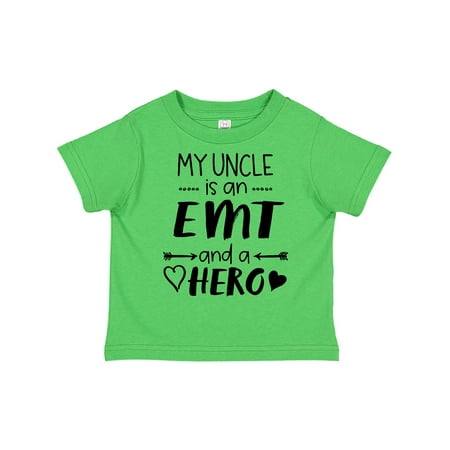 

Inktastic My Uncle is an EMT and a Hero Gift Toddler Boy or Toddler Girl T-Shirt