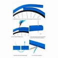 thumbnail image 3 of 2X Bike Tubeless Tire Insert Bicycle Tyre Air Rim Liner Tube Protector Puncture Proof Vibration Dampening,2 x Anti Puncture Tube Protector,Blue, 3 of 7