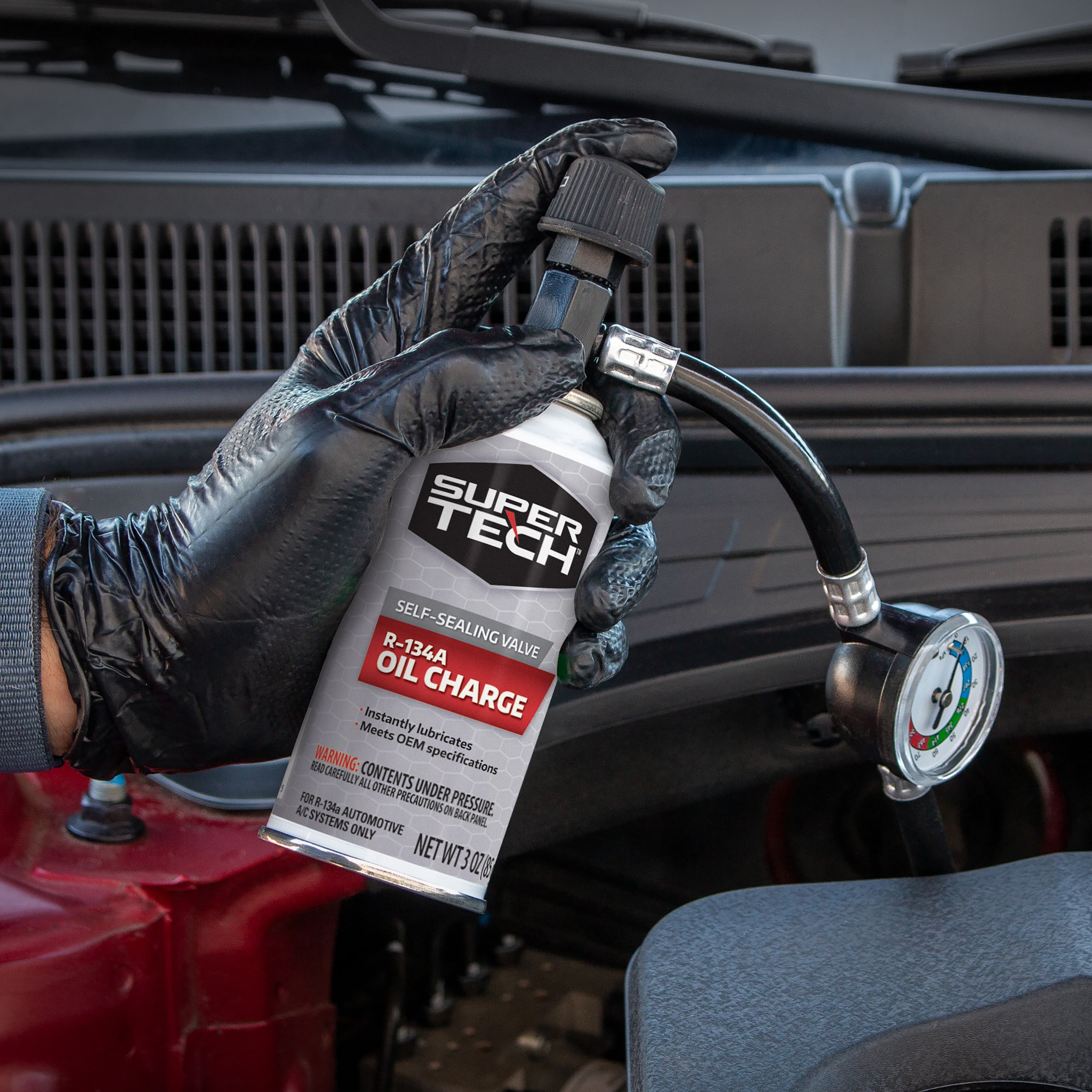 Super Tech Automotive R-134a PAG Oil Charge Refrigerant, 3 oz