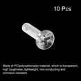 thumbnail image 3 of Unique Bargains M4x20mm Plastic Phillips Machine Screws, PC Flat Head Machine Bolts 10 Pack, 3 of 4