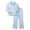 Blue, variant on Letdown 2 Piece Outfits for Women Casual Lounge Sets Long Sleeve Button Down Shirts and Wide Leg Pants Sets Loungewear Tracksuit