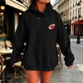 thumbnail image 5 of Kaondbfi Womens Football Embroidered Hoodie Casual Hooded Sweatshirt Long Sleeve Pullover Tops for Football Fans Fall Essentials Clothes, 5 of 7