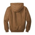 thumbnail image 4 of CornerStone Unisex Washed Duck Cloth Insulated Hooded Work Jacket | Warm Casual Work Hoodie for Men & Women, Adjustable Hood, 4 of 4