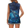 thumbnail image 6 of Chririnla Breathable Women's Sleeveless Waistcoat Vest for Work Summer Spring, Open Front Lightweight Women's Sleeveless Blazer Vest, Sea Turtle, 6 of 11