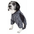 thumbnail image 4 of Pet Life ® Active 'Downward Dog' 4-Way-Stretch Fitness Yoga Dog Tracksuit Hoodie, 4 of 9