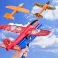 thumbnail image 2 of Avión de espuma lanzador de catapulta, planeador, pistola, juguete para niños, juego al aire libre, Modelo de Burbuja, juguetes de tiro qym unisex, 2 of 2