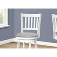 thumbnail image 5 of Set Of Two 38" Grey White Counter Height Swivel Full Back Bar Chairs, 5 of 6