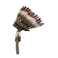 thumbnail image 2 of Tocado Indio Plumas Diadema Pelo Accesorio Fiesta con Plumas Artificiales y Tela Adecuado para Adultos en Representaciones Teatrales Actuaciones de Danza Disfraces y Decoración de Carnaval, 2 of 8