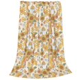 thumbnail image 2 of Honeii Retro 70s 60s Flower Print Fleece Blanket - Throw Blanket for Bed, Sofa, Couch, Camping, and Travel , Microplush Ultra Soft Warm Blanket-40"x30", 2 of 7
