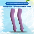 thumbnail image 2 of Naiovety Brazo Sol Protección Ocultar Guardia transpirable Ropa deportiva Deportes al aire libre Mangas de fitness para correr Pesca Ciclismo Ciclismo violeta Naiovety OD021038-01, 2 of 6