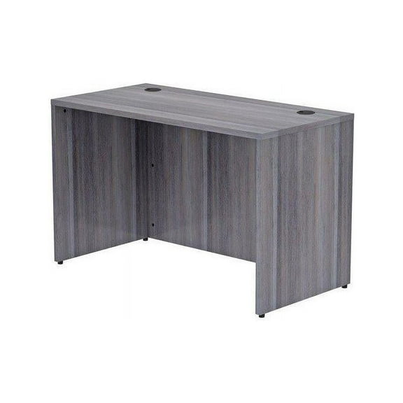Lorell Desk Shell, Rectangular, 48"X24"X29-1/2", Weathered Charcoal (LLR69549)