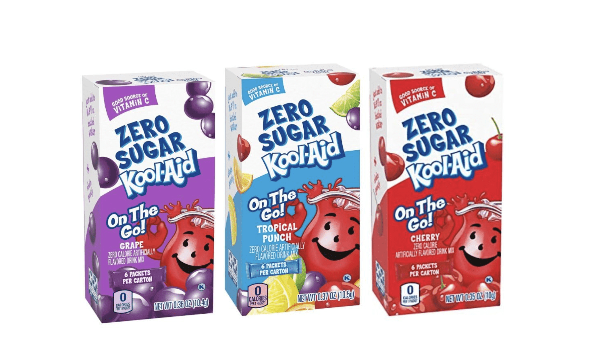 Kool-Aid Unsweetened Strawberry Kiwi Soft Drink Mix 0.17 Ounce, 48