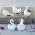 thumbnail image 3 of KYAIGUO Home Daily Ornaments Lovely White Ceramic Styling Crafts Ornaments 2.5x1.6x1.6 Inch, 3 of 5