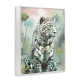 thumbnail image 2 of Stupell Industries Coastal Leopard Gazing in Jungle White Framed Giclee Art, 16 x 20, by Kim Allen, 2 of 7