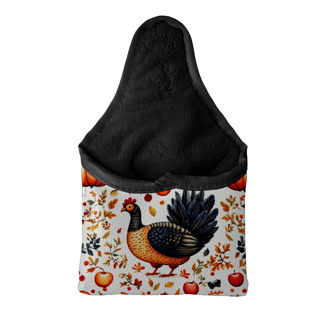 Golf Mallet Putter Cover Premium Leather Waterproof Golf Putter Head Cover with Magnetic Closure Thanksgiving Day