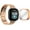 Rose Gold, variant on Compatible with Fitbit Versa 4 / Sense 2 Bands, Stainless Steel Watch Band with TPU Case Breathable Protective Design for Men Women