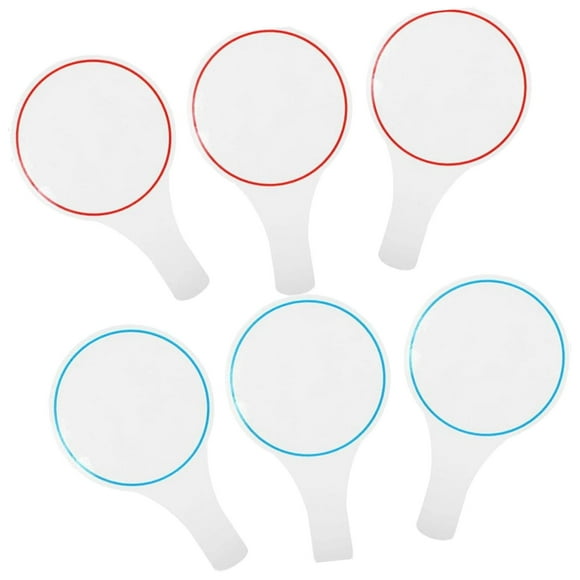 6 pizarras blancas borrables, marcadores, paletas de respuesta rápida, pizarras reutilizables de borrado en , tableros de escritura para jueces y