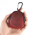 thumbnail image 3 of Monedero de cuero para estudiantes, cartera pequeña de cuero genuino, bolsa de almacenamiento multifuncional, monedero con colgante y cremallera, 3 of 3