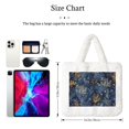 thumbnail image 3 of Yiaed Mystical Underwater Coral Scene Print Fluffy Shoulder Bag Plush Bags Women Ladies Tote Bag Fluffy White Furry Purse Handbag for Autumn and Winter, 3 of 7