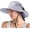 1- Pure Light Grey, variant on Summer Sun Hat Beach Hat Wide Brim for Women Men Outdoor UV Protection Hat Foldable Cool Mesh Ponytail Bucket Hat