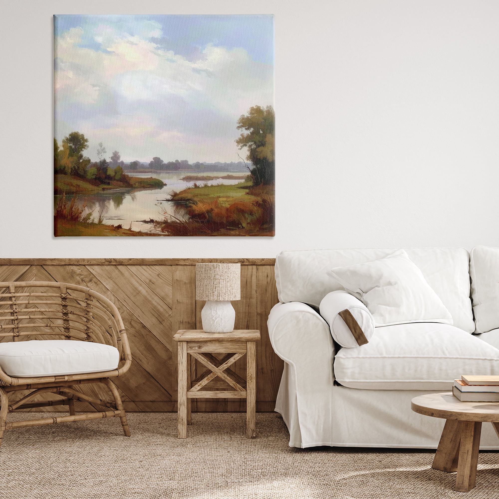 Stupell Industries Riverside Grove Landscape Canvas Wall Art, design by Alonza Saunders