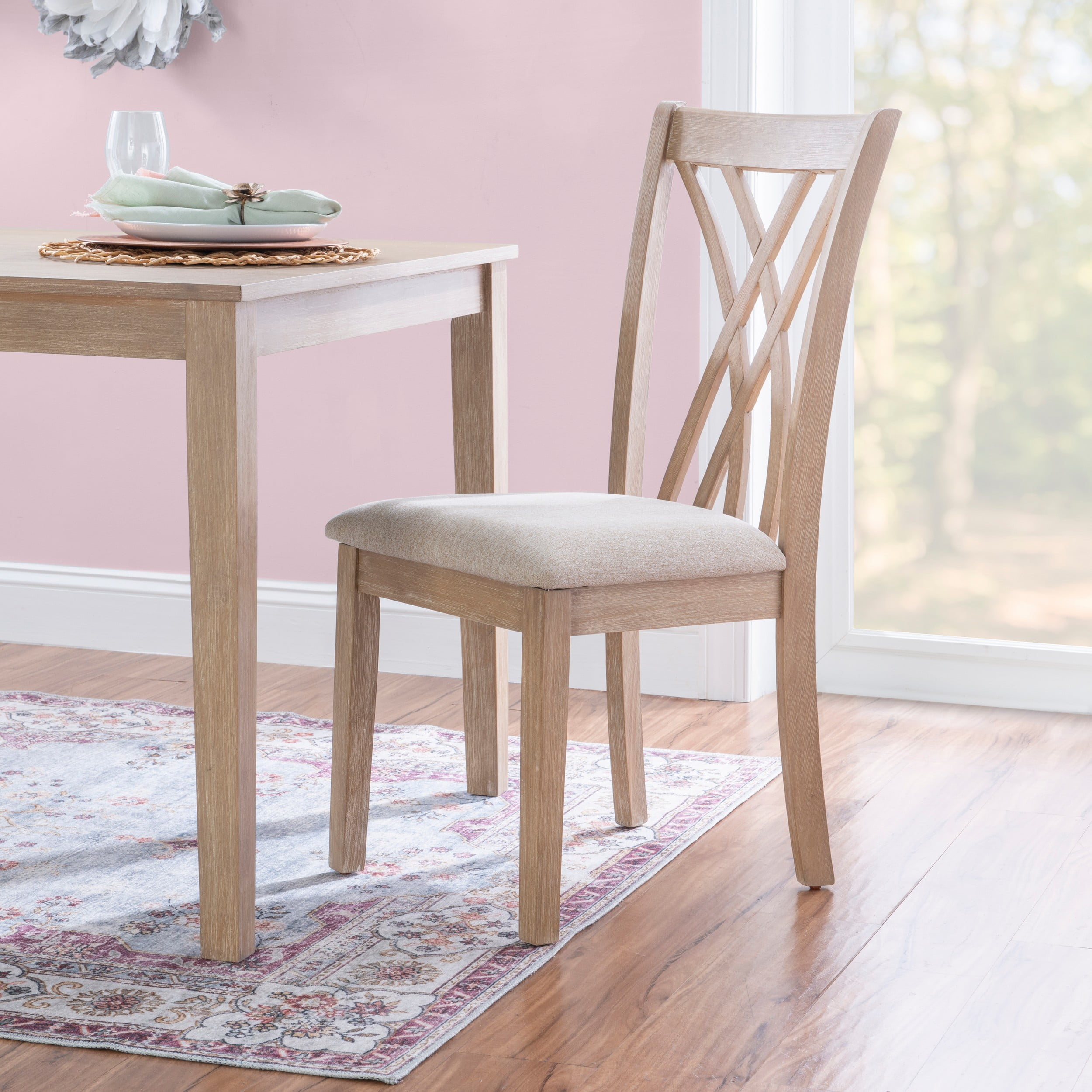 Powell Serenoa 7-Piece Dining Set, Natural