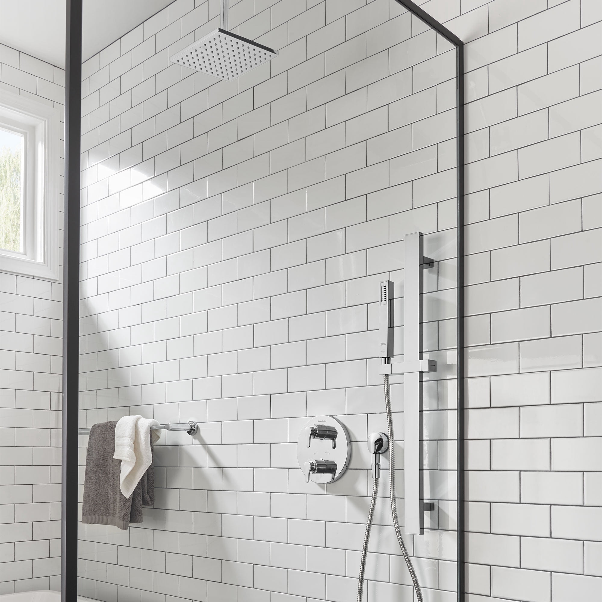 American Standard 12-in Ceiling Mount Shower Arm in Polished Chrome