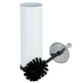 thumbnail image 5 of Bath Bliss Swirled Texture Toilet Brush & Holder in White, 5 of 10