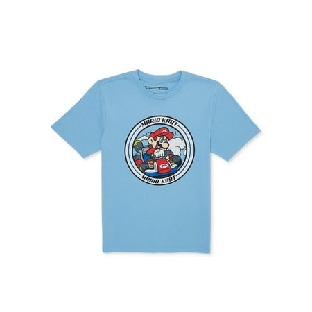 Nintendo Boys Mario Kart, Crew Neck, Short Sleeve, Graphic T-Shirt, Sizes 4-18