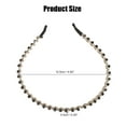 thumbnail image 2 of Unique Bargains 1pc Faux Crystal Hair Hoop Women Hairband Hair Accessories 0.20 Inch Wide Black, 2 of 7