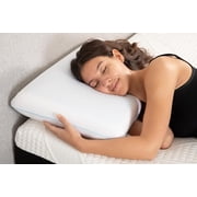 Cooling Gel Memory Foam Pillow, Reversible Ergonomic Design for Hot Sleepers, Pressure Relief and Spine Alignment with Side Back Contouring Support