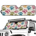 thumbnail image 2 of HUIACONG Better Life Windshield Sun Shade Compatible with Jeep Wrangler JK JL Windshield Shade Heat Shield Windshield Cover Bolck UV Rays & Protect Car Interior, 2 of 6