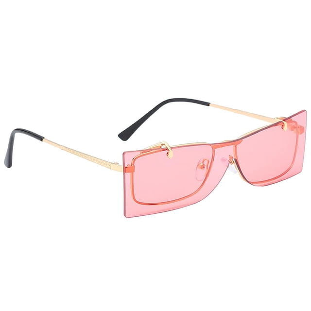Gafas de sol perfecl vintage abatibles para mujeres y niñas metal color Rosa oscuro
