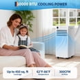 thumbnail image 2 of Portable Air Conditioner 10000 BTU, 5-in-1 Portable AC Unit with Cool, Fan, Dry & Remote Control, Cools Up to 450 Sq Ft, 24H Timer for Home Office Bedroom Dorm, 2 of 9